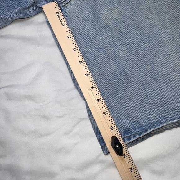 GUESS Jean Shorts Mens Size 40 Baggy Jorts Hip Hop Dad True Vintage Streetwear - Picture 4 of 13